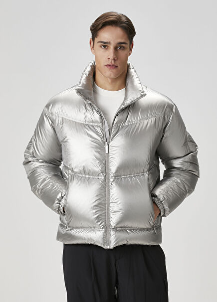 Silver Puff Coat