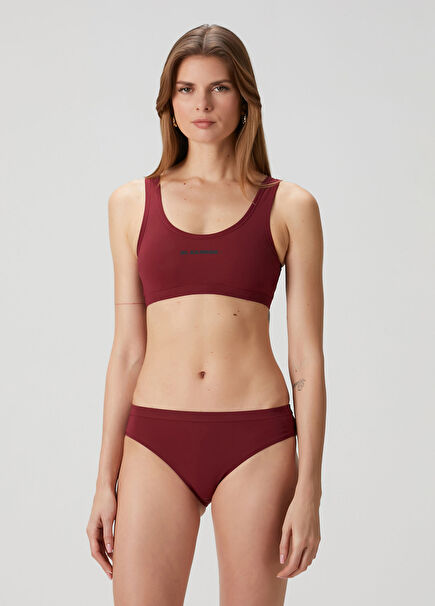 Bordo Bikini Üstü