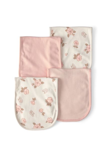 Colorful Patterned Cotton Baby Girl 3 Pack Shoulder Diaper