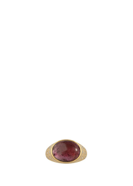Pink Tourmaline Hydra Kadın Altın Yüzük