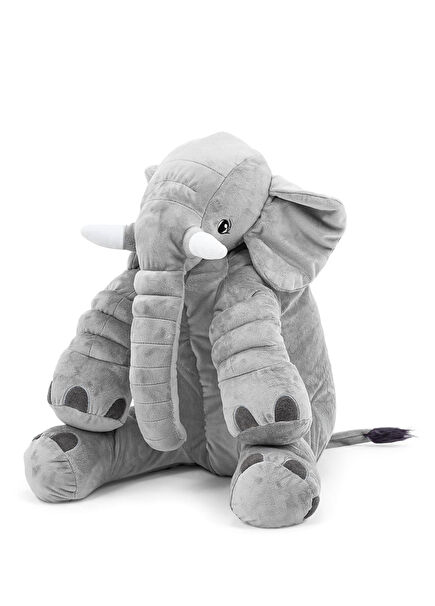 Gri Orta Boy Peluş Fil Uyku & Oyun Arkadaşı 40 cm