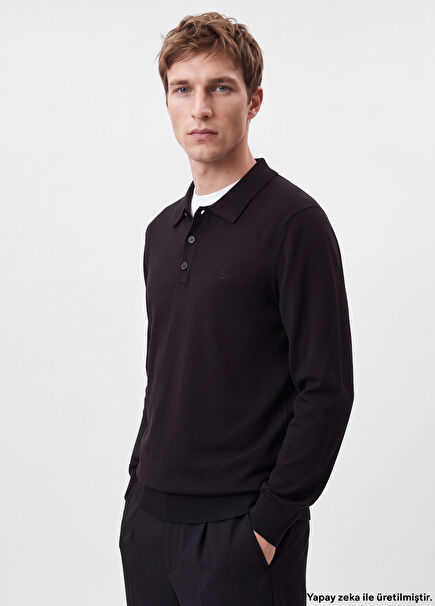 Black Polo Sweater