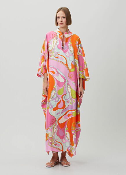 Desenli Maksi Kaftan
