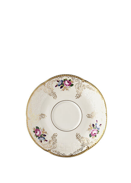 Sanssouci Elfenbein Diplomat Patterned Porcelain Coffee and Tea Saucer 14 cm