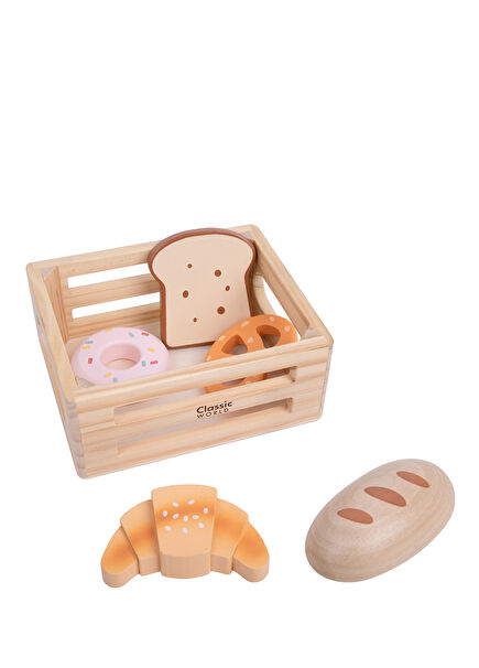 Wooden Toy Bread Set
