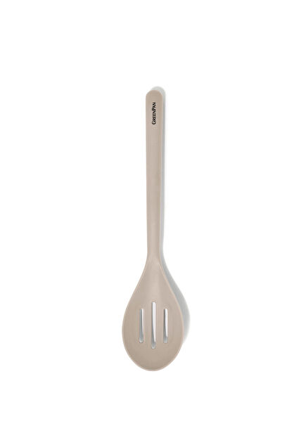 Beige Silicone Perforated Spoon