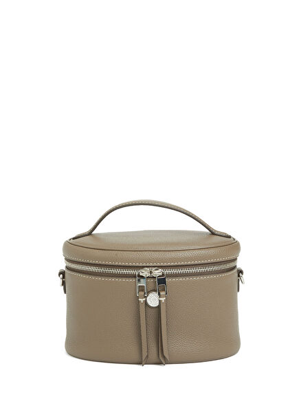 Envelope Vizon Deri Makyaj Çantası