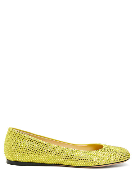 Toy Yellow Leather Ballet Flats