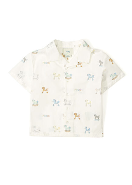 Multicolored Patterned Baby Boy's Shirt