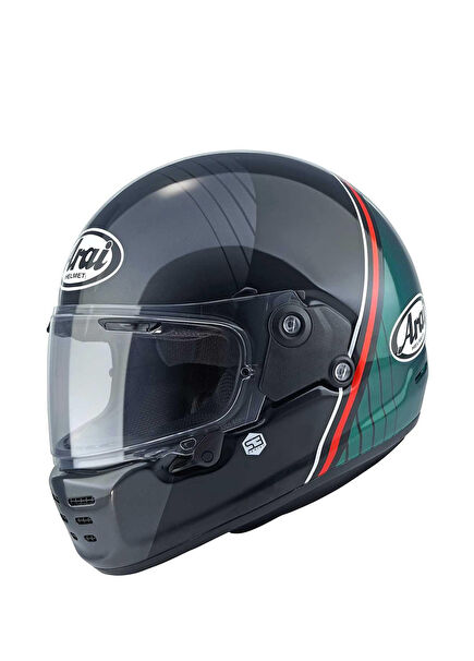Concept-XE Temu Green Indoor Motorcycle Helmet