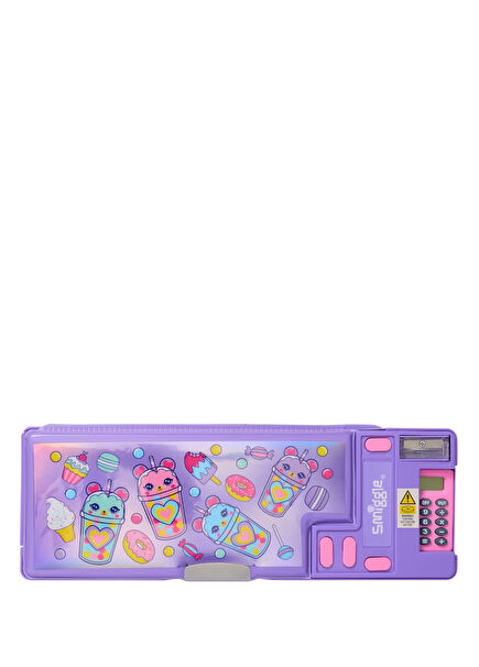 Wonder World Mor Desenli Pop Out Kız Çocuk Kalem Kutusu