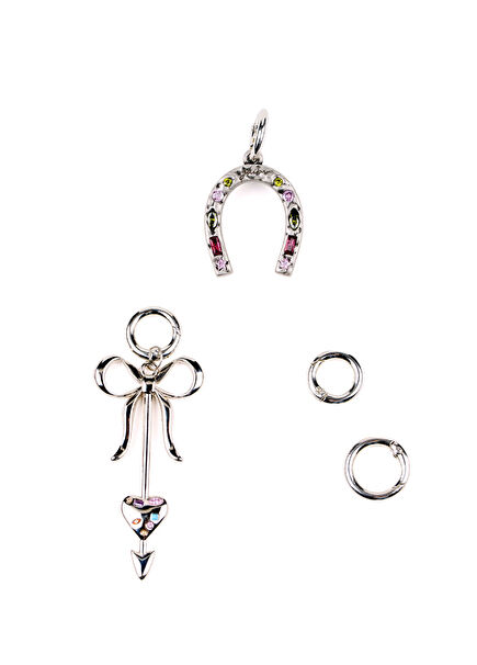 Lucky Charm Silver Color Women's Hair Ring