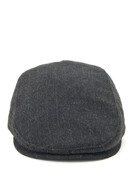 Anthracite Faint Striped Men's Wool Hat