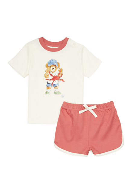 Beyaz Kırmızı Bebek 2li Set