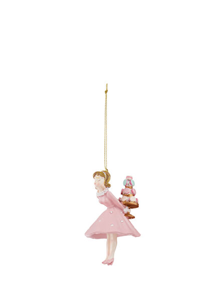 Pink Resin Christmas Tree Ornament
