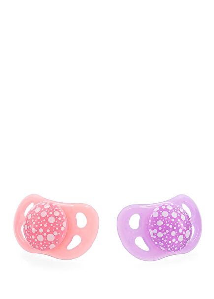 Pembe Mor 0-6 Ay Silikon 2’li Emzik Seti