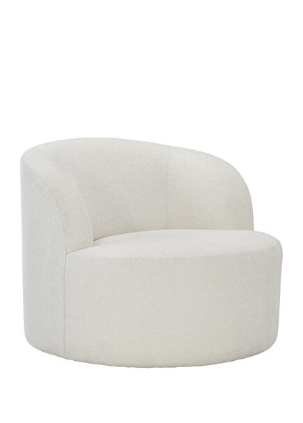 Elle Teddy White Armchair
