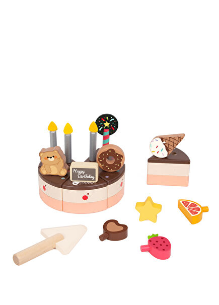 Wooden Toy Cake Set