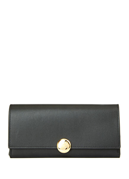 Pebble Continental Black Women's Leather Wallet