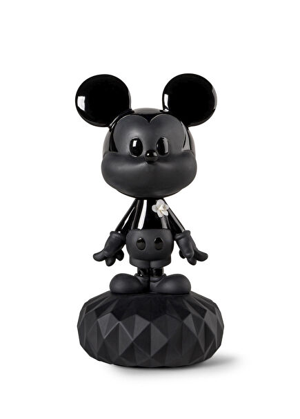 Mickey Total Black Porcelain Figure