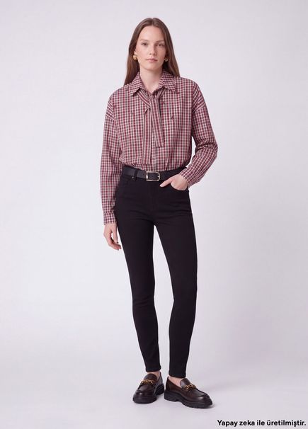 Siyah Skinny Jean Pantolon