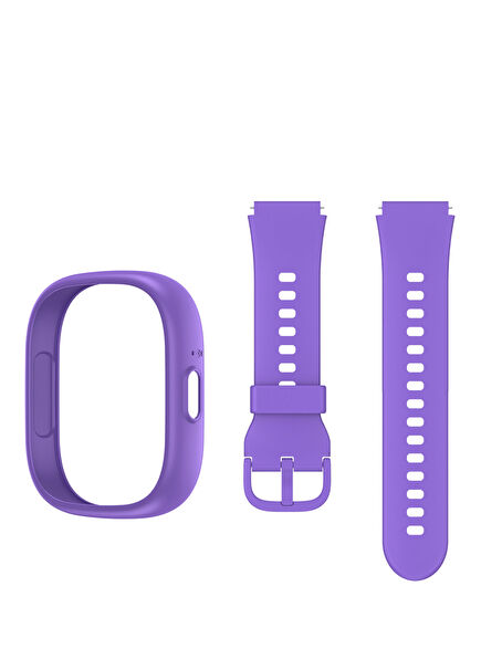 5 Plus Purple Smart Watch Case Cord Set + Adapter & Charging Cable