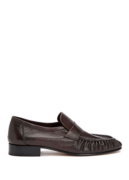 Soft Dark Brown Women's Leather Loafer