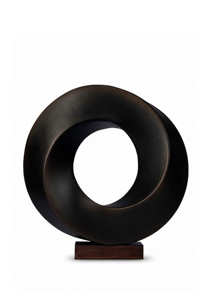 Eternal Ring Zen 01 Siyah Seramik Döküm Heykel