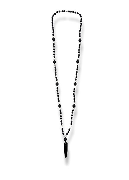 Sedef Lav Taşı Erkek Kolye