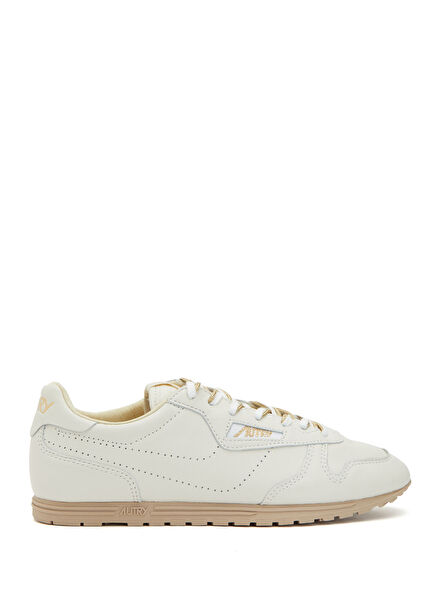 Windspin Beyaz Gold Kadın Deri Sneaker