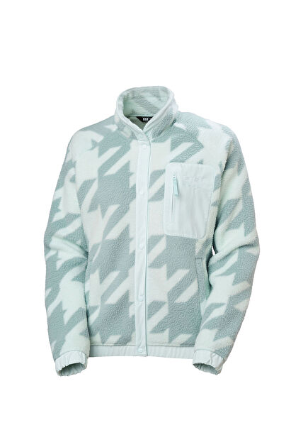 W Imperial Printed Pile Snap Icicle Women's Sports Sweatshirt
