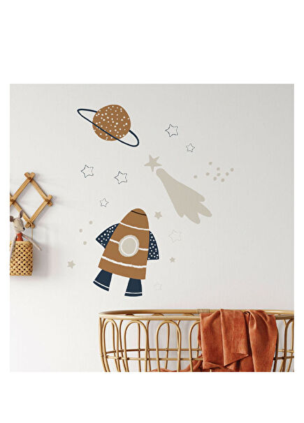 Retro Space Sticker Wall Decal