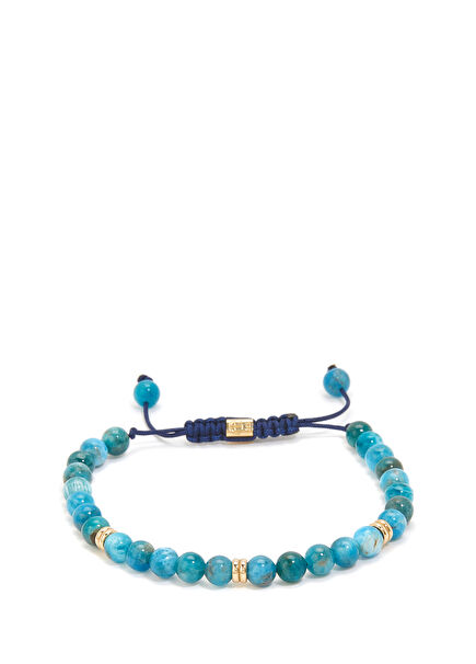 Apatite Stone Women's Gold Bracelet