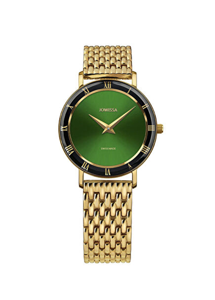 Rome Swiss Made Gold Steel Women's Watch