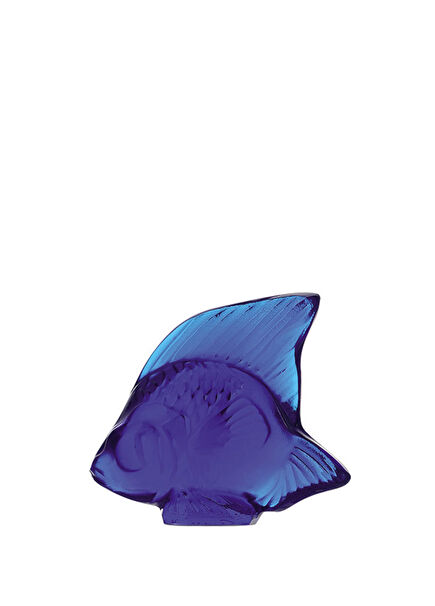 Blue Fish-Shaped Crystal Object