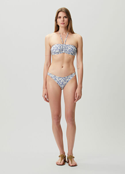 Saly Blue Floral Bikini Bottoms