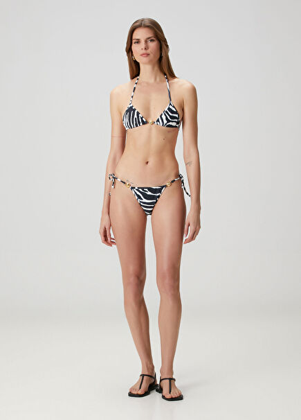 Carioca Splash Zebra Print Bikini Bottoms