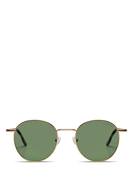 Pete White Gold Metal Unisex Sunglasses