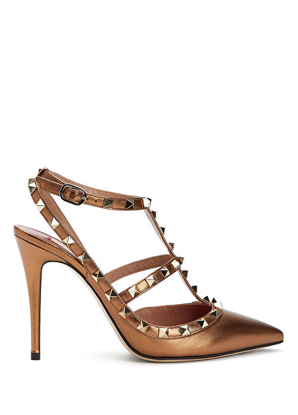 Rockstud Bronze Women's Leather Pump