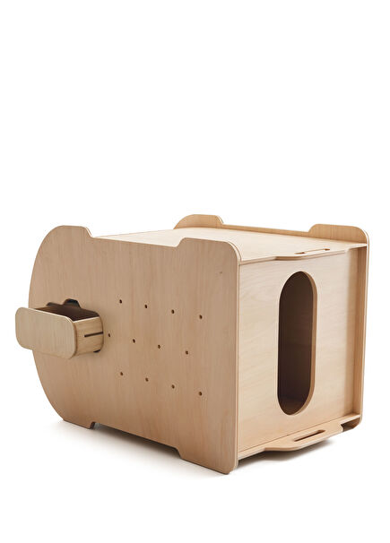 Hela Flip Tilting Wooden Cat Toilet
