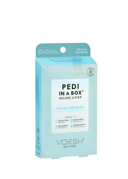 New York Pedi In A Box Deluxe Okyanus Refresh 4 Adımlı Pedikür Seti