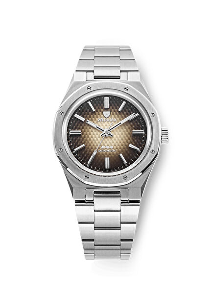 F77 Brown Smoked No-Date 68002A77 Metal Steel Men's Wristwatch