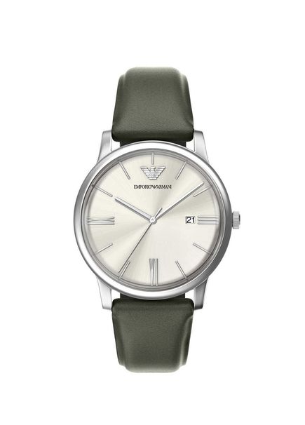 AR11811 Green Leather Men's Wristwatch