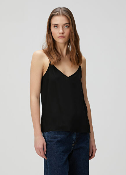 Layla Black Silk Blouse