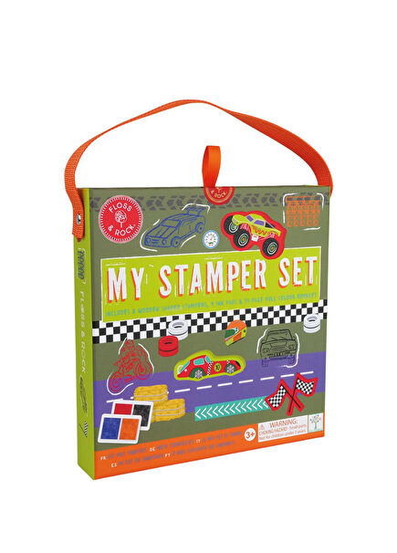 Cars Stamper Woodblock Print Set Activity Book