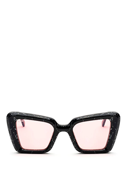 Megan Mgnrmarspe Acetate Black Women's Sunglasses