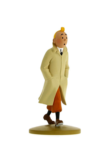 Tintin Wearing His Trench Coat Figure