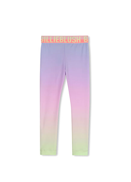 Çok Renkli Degradeli Kız Çocuk Tayt