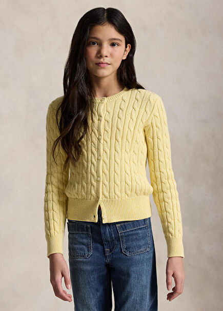 Yellow Girls Cardigan