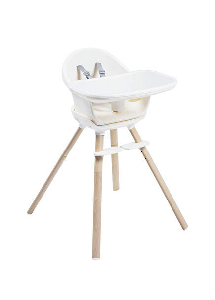 Moa 8-in-One Beyond White Eco Multifunctional High Chair and Riser Stool Writing Desk